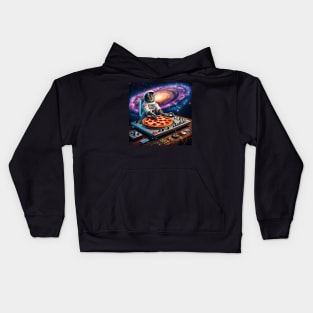 Dj Pizza Cat in Space Kids Hoodie